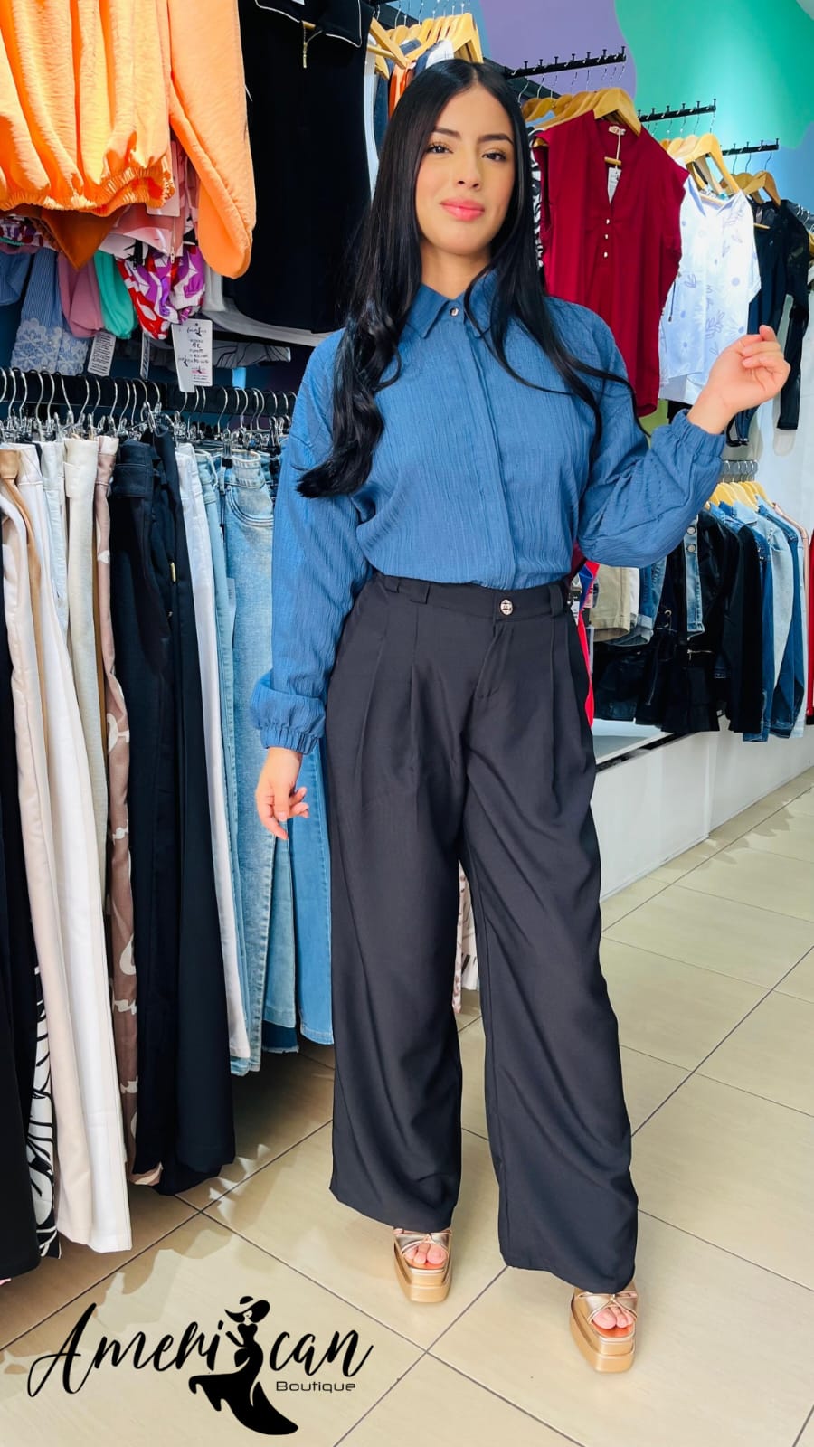pantalon de tela